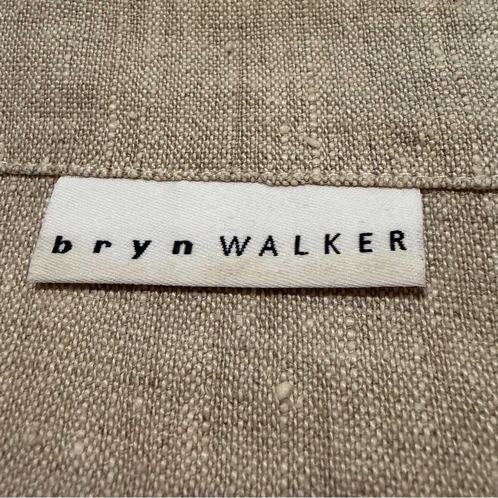 Bryn Walker Beige Linen Single Button Jacket Shru… - image 7